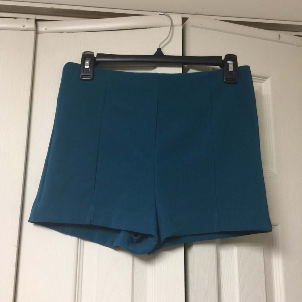 Forever 21 Dark Turquoise High-waisted Shorts